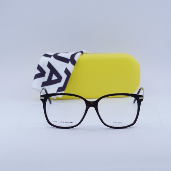 Marc Jacobs MARC 562 0086 00 Square Eyeglasses 54mm – Havana/Gold - Picture 4 of 11